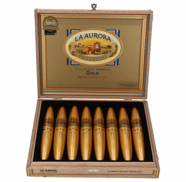 La Aurora Preferidos Gold Doble Figurado No 2 Tubos